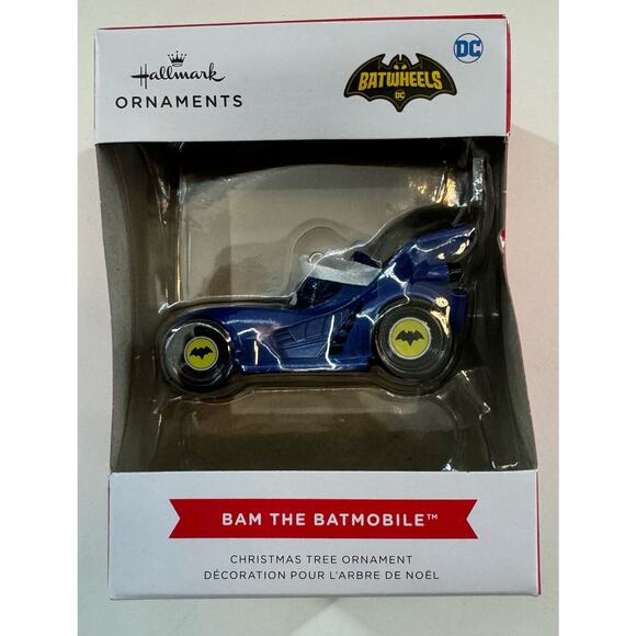 Hallmark DC Comics Bam the Batmobile Batwheels Christmas Tree Ornament 2023 NEW - Picture 1 of 2